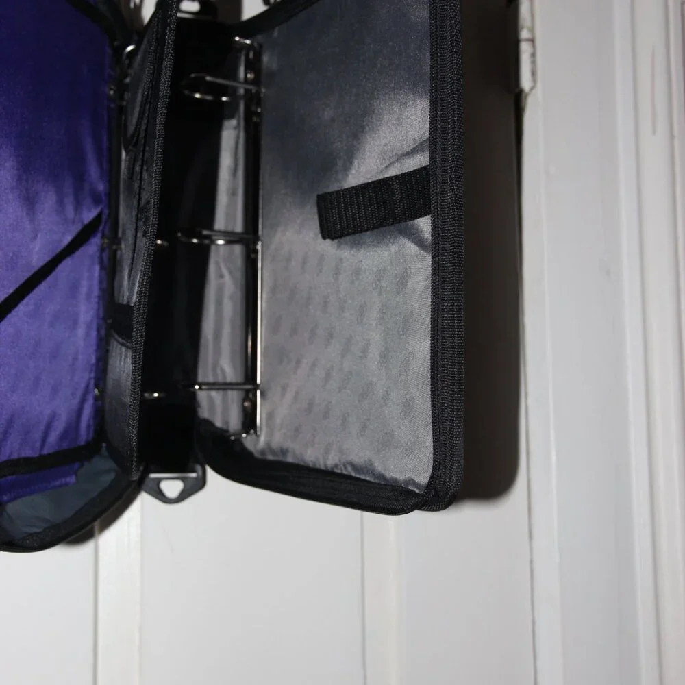 Purple Case-it Binder with Insert Organizer and Expandable folder Organizer